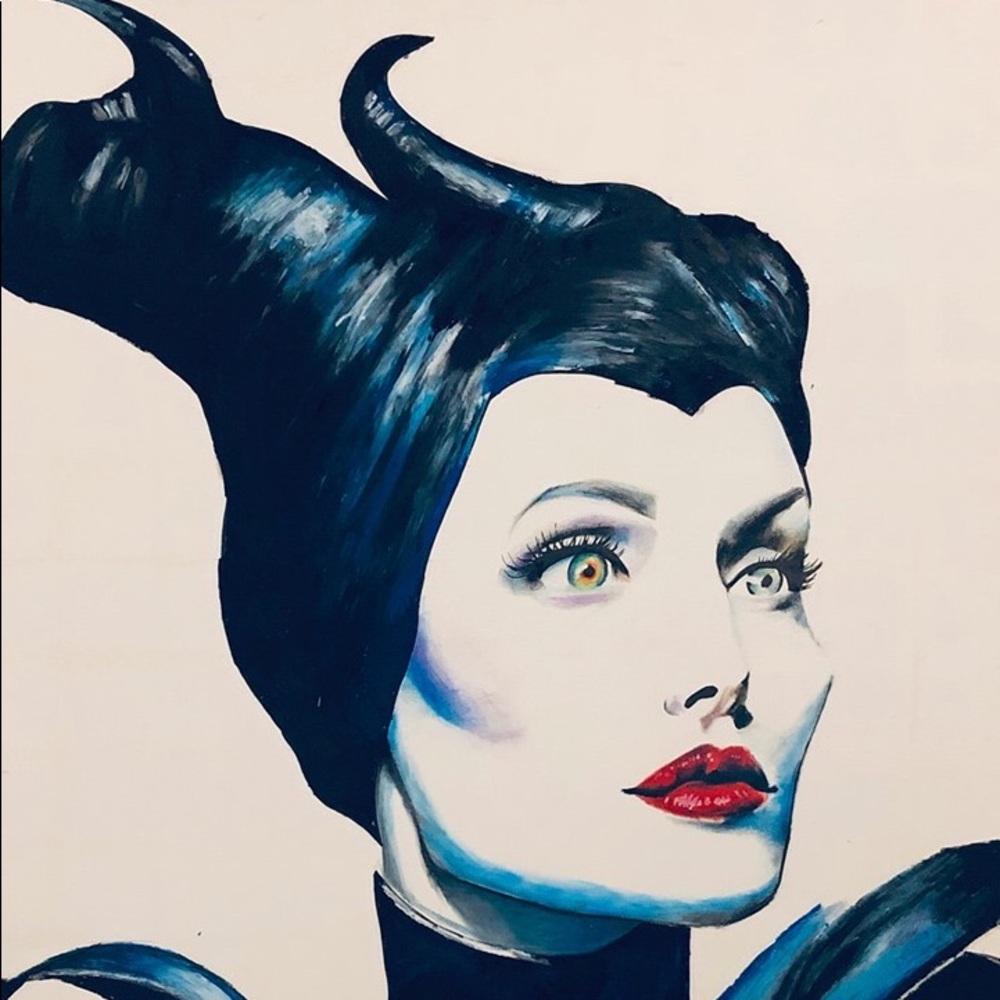 Angelina Jolie “ THE MALEFICENT “ my son’s Art